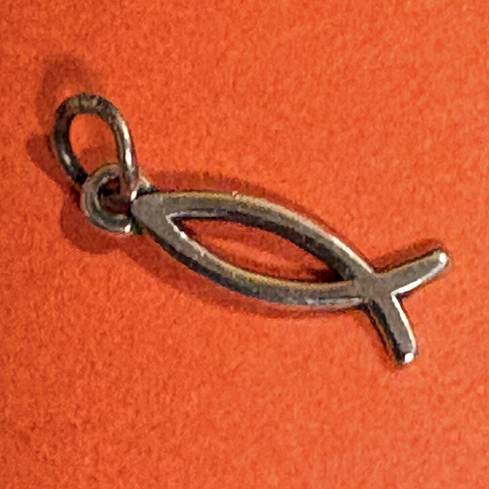 James Avery Ichthus Charm Sterling Silver Retired and Dainty
